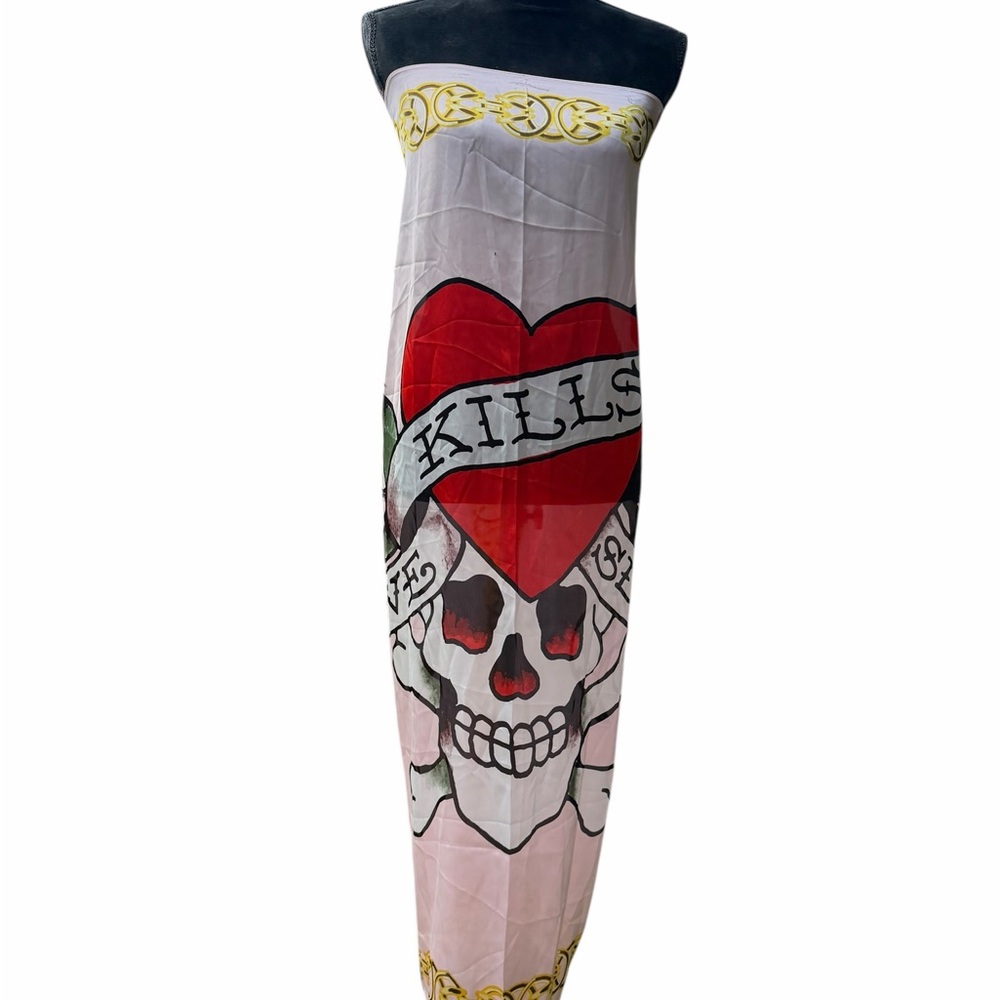 Ed hardy silky sarong 42X42 inches
